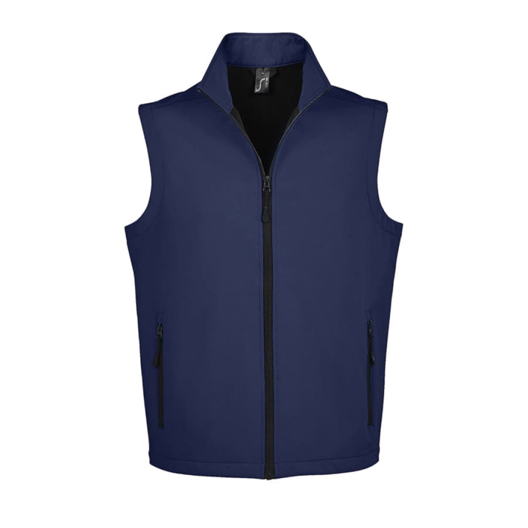 Жилет софтшелл "Race BW Men", темно-синий_ S, 96% п/э 4% эластан, подкладка 100% полиэстер, 280 г/м2