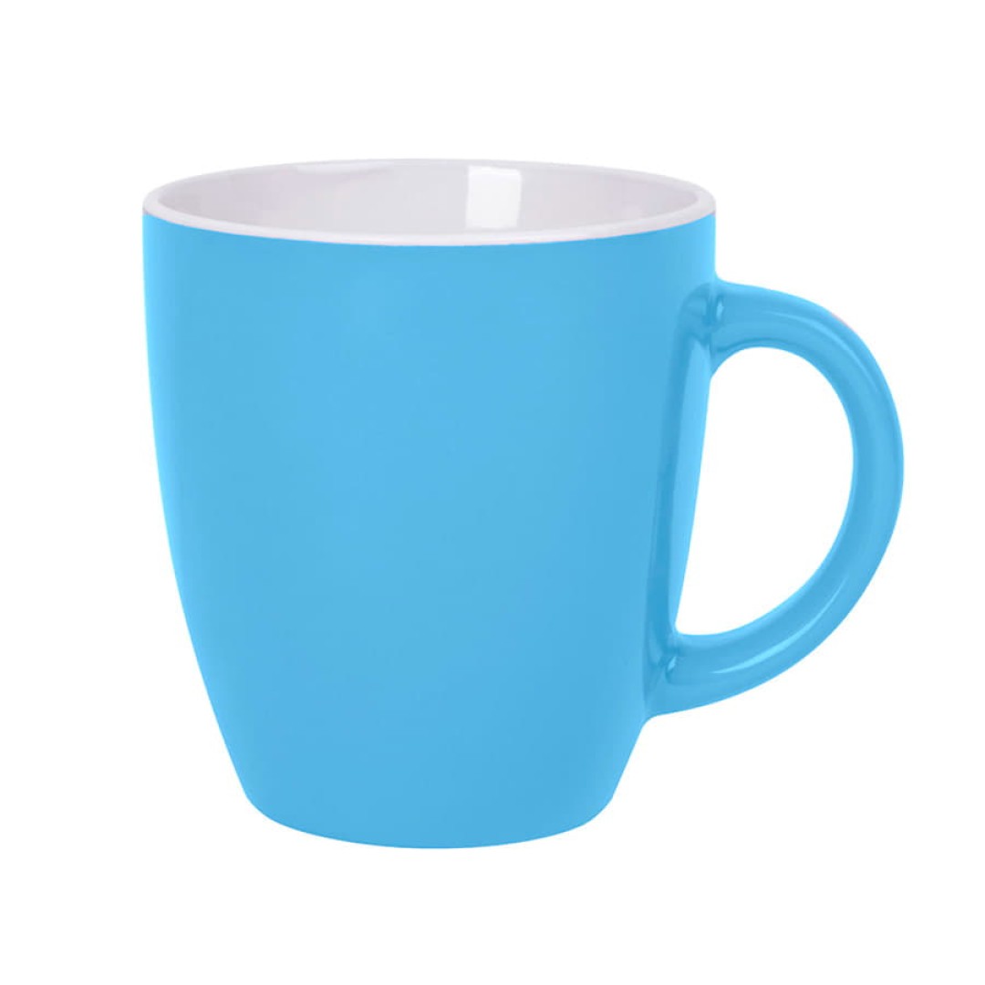 Подарочный набор JOY: блокнот, ручка, кружка, коробка, стружка, голубой