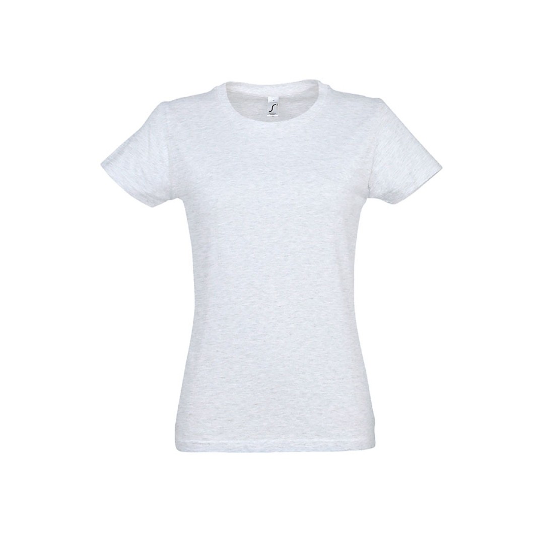 Футболка женская IMPERIAL WOMEN, светло-серый меланж_2XL, 100% хлопок, 190 г/м2