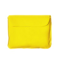 Подушка  надувная дорожная WAY  в футляре, желтый, 43,5х27,5 см, твил