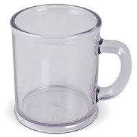 Кружка  "Радуга", прозрачная, D=7,9см, H=9,6см, 300мл, пластик