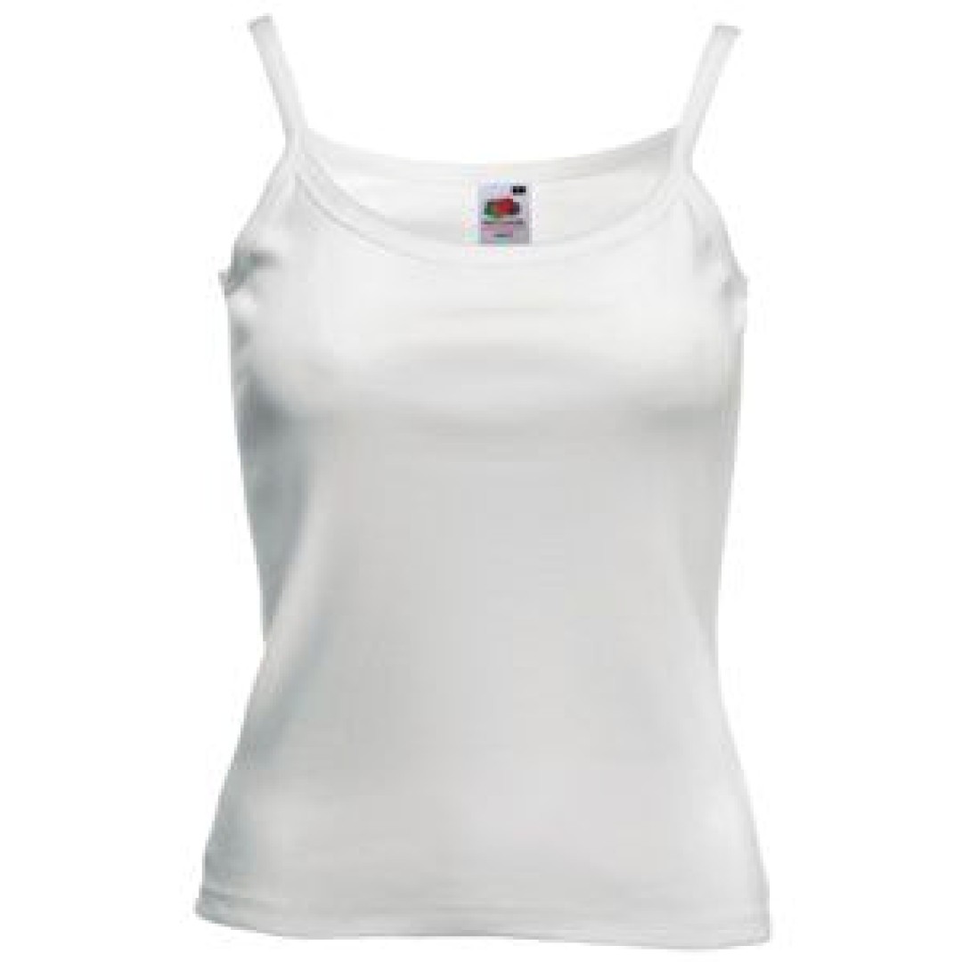 Майка "Lady-fit Strap T", белый_L, 100% х/б, 210 г/м2