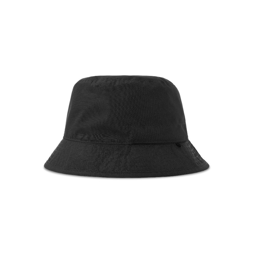 Панама "BUCKET POCKET-S", чёрный-серый, 100% переработанный полиэстер, 85 г/м2