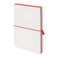 Набор подарочный WHITE VEIL: блокнот, ручка, кружка, белый/красный