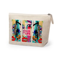 Косметичка KRESTON, бежевый, 22x14x6,5 см, 100% полиэстер