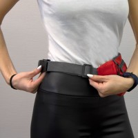 Сумка на пояс MENDEL, красный, 31x11,5 см, 100% полиэстер рипстоп