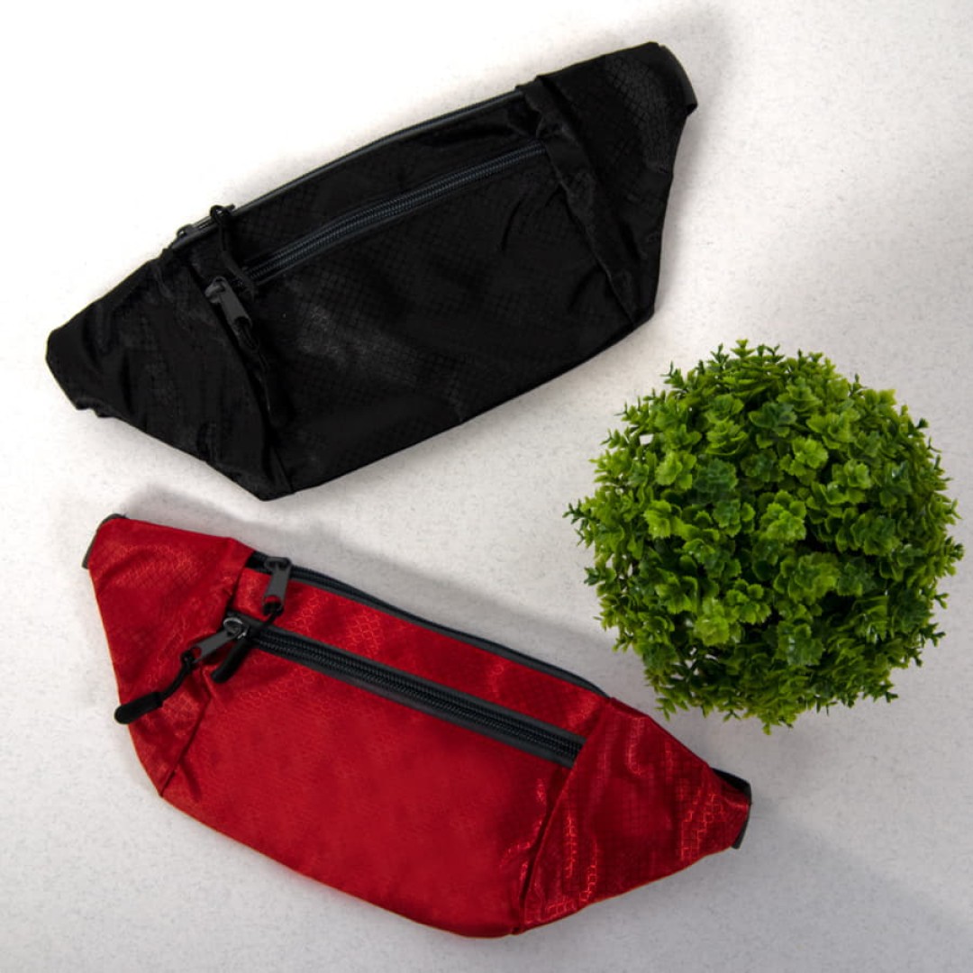 Сумка на пояс MENDEL, красный, 31x11,5 см, 100% полиэстер рипстоп