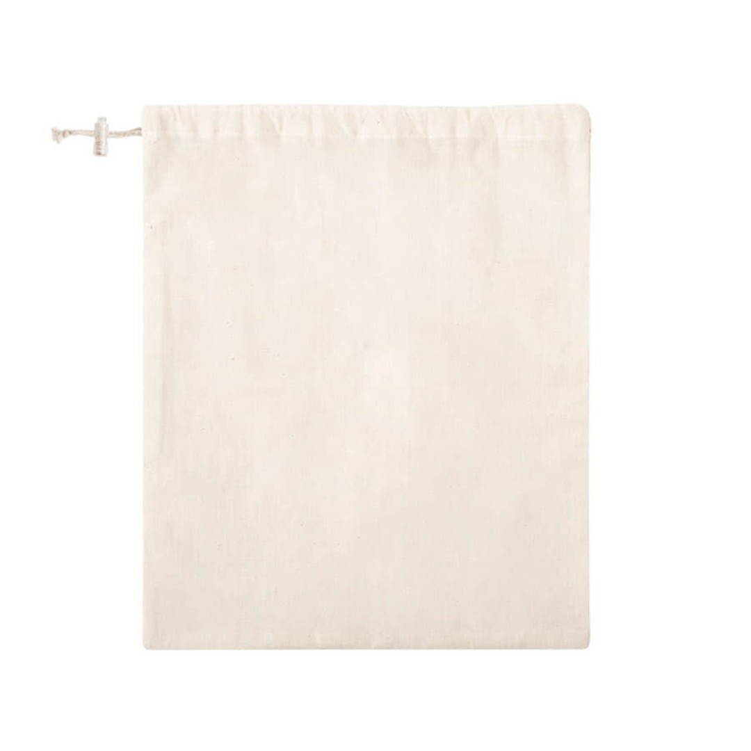 Мешочек упаковочный "Tolmen", бежевый, 30x25 см, 100% хлопок, 120 г/м2