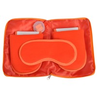Набор дорожный "Релакс", оранжевый, 20х15 см,  хлопок/нейлон