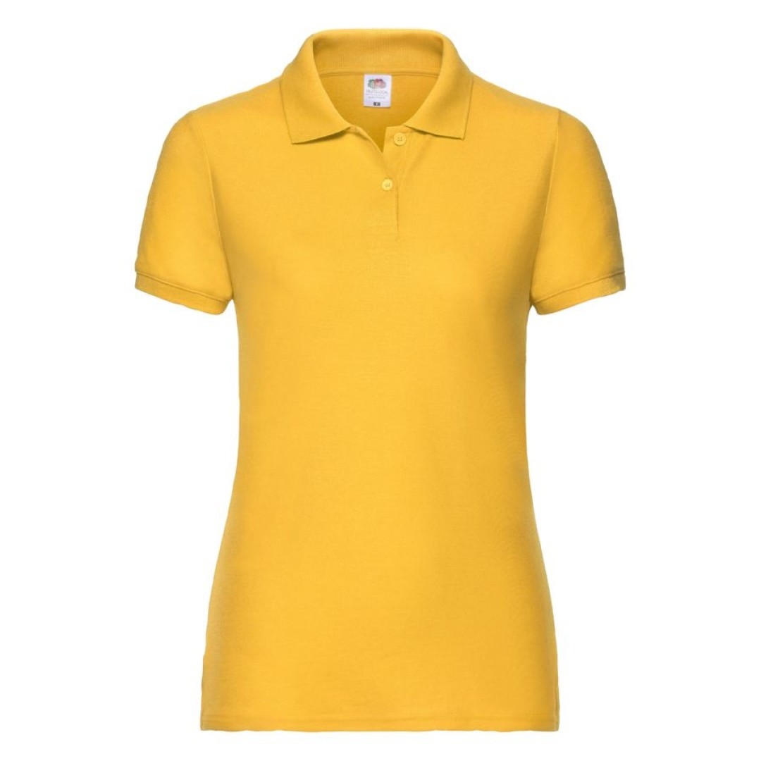 Поло "Lady-Fit 65/35 Polo", солнечно-желтый_М, 65% п/э, 35% х/б, 180 г/м2