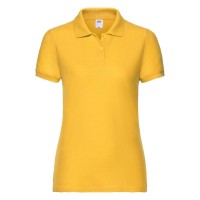 Поло "Lady-Fit 65/35 Polo", солнечно-желтый_М, 65% п/э, 35% х/б, 180 г/м2