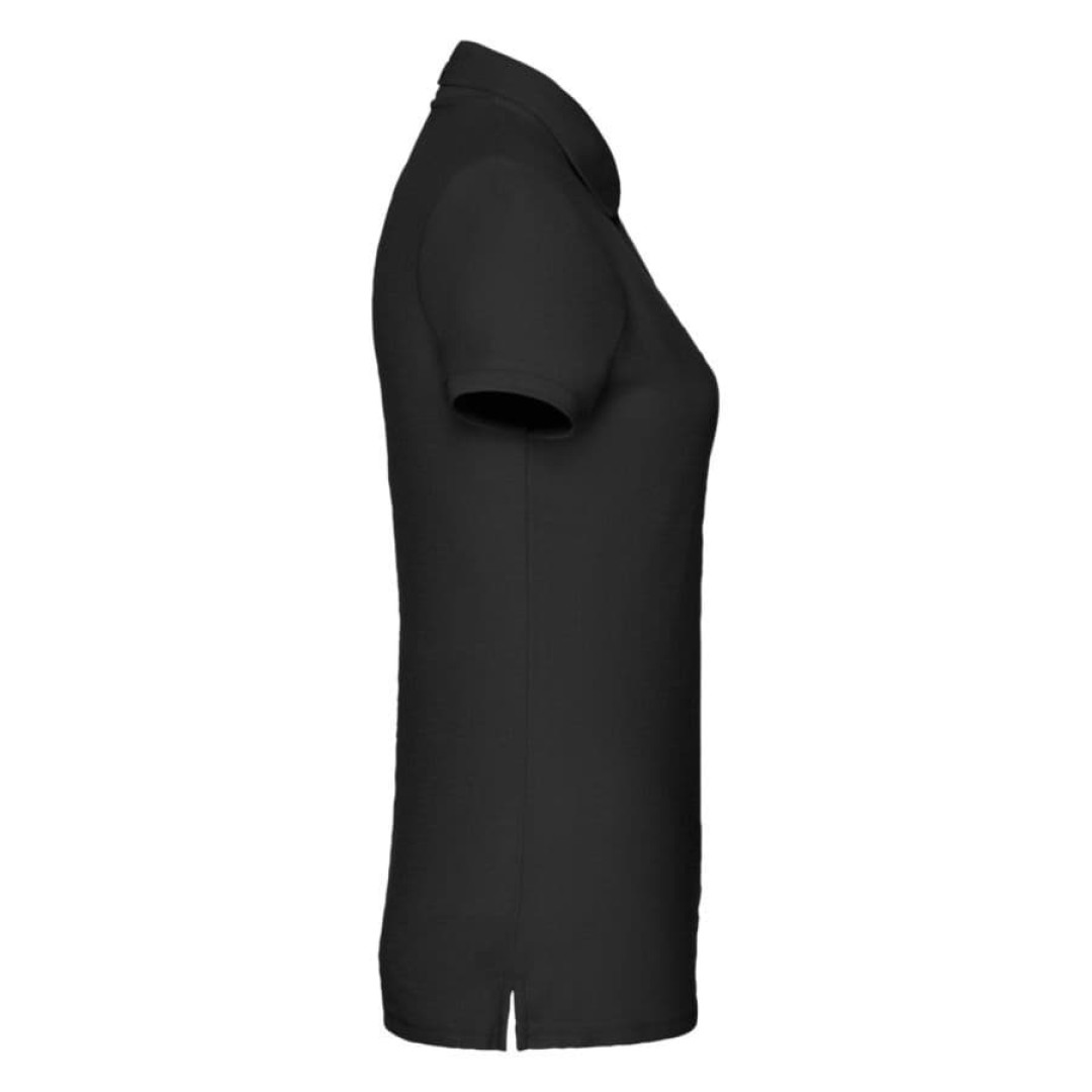 Поло "Lady-Fit 65/35 Polo", черный_М, 65% п/э, 35% х/б, 180 г/м2