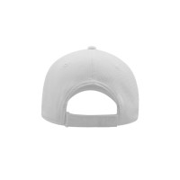 Бейсболка "ESTORIL", 6 клиньев, застежка на липучке, белый, 100% полиэстер,  150 г/м2