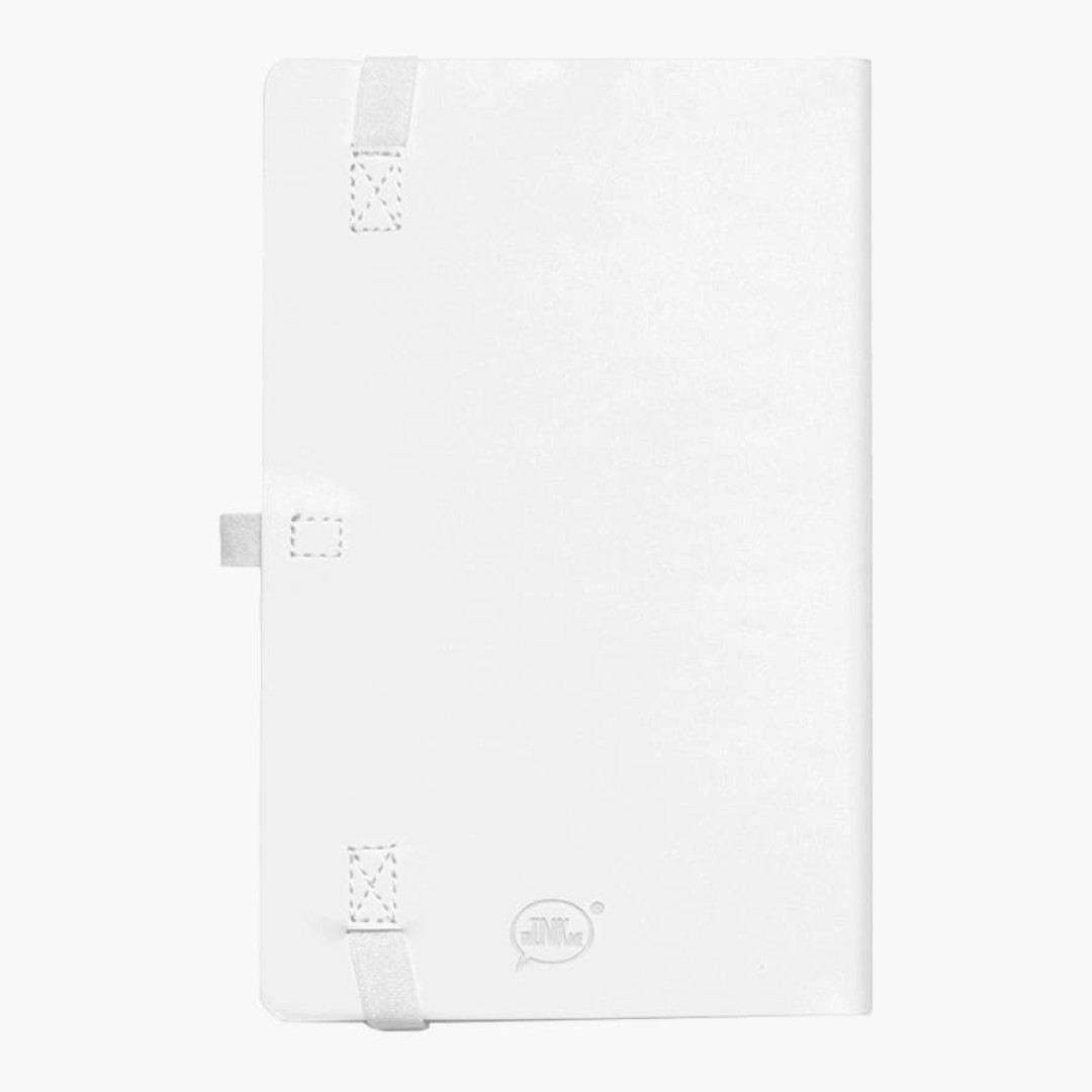 Бизнес-блокнот GRACY, 130х210 мм, белый, кремовая бумага, гибкая обложка, в линейку, на резинке