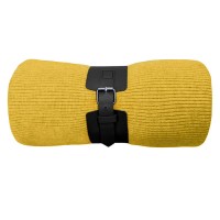 Плед  "Belt", жёлтый, 130 х 180 см, 100% акрил, с поясом