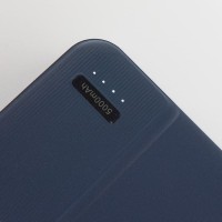 Универсальный аккумулятор Flash 5 (5000 мАч) с подсветкой и soft touch, синий, 9,8х6.3х1,3 см