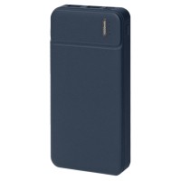 Универсальный аккумулятор Flash 10 (10000 мАч) с подсветкой и soft touch,синий,13,7х6,87х1,55 мм