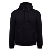 Толстовка мужская с капюшоном KARACHI, черный, 2XL, 80% хлопок, 20% полиэстер, плотность 280 г/м2