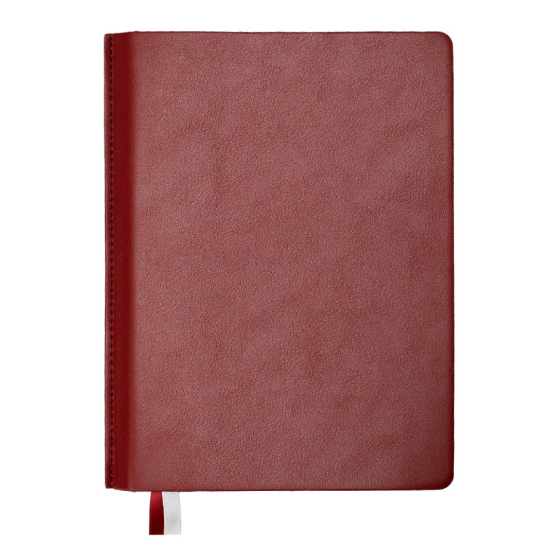 Ежедневник недатированный MAVE, бордовый, А5, блок в линейку