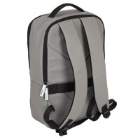 Рюкзак водостойкий 'Stian", серый/черный, 42х28х12 см, 100% полиэстер