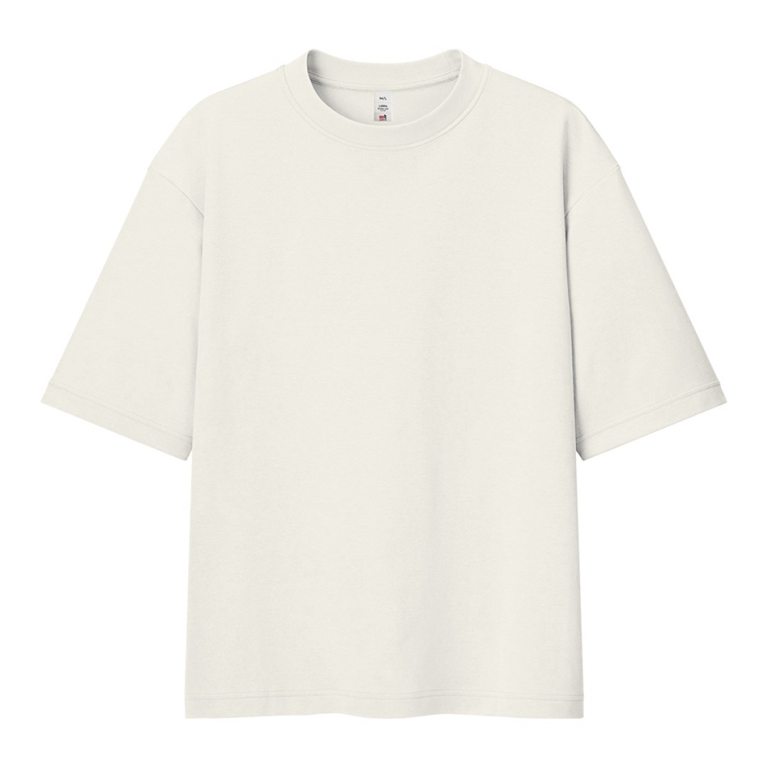 Футболка мужская оверсайз LIBRA, айвори, M/L, 100% хлопок, 220 г/м2