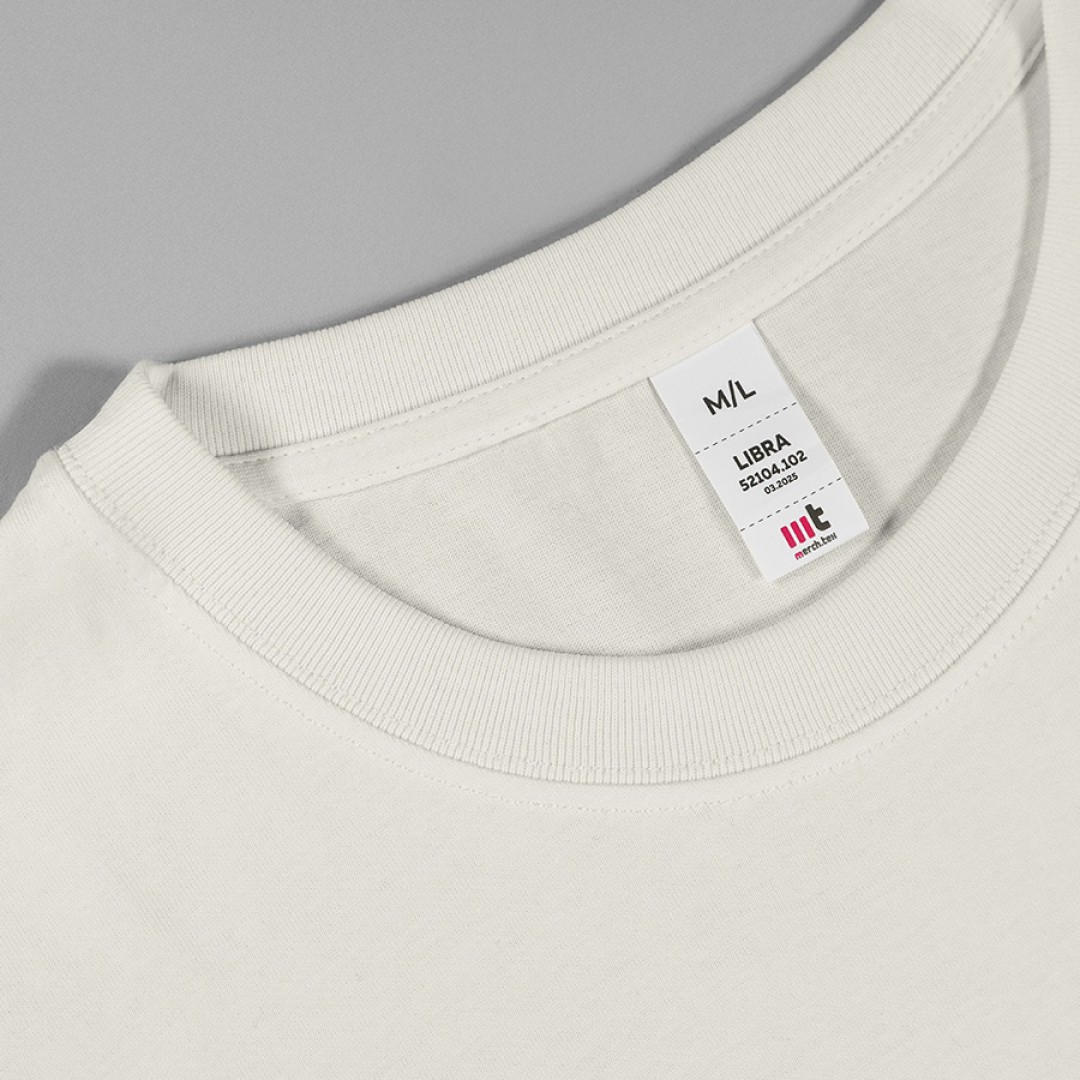 Футболка мужская оверсайз LIBRA, айвори, XL/2XL, 100% хлопок, 220 г/м2