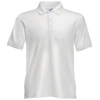 Поло "Slim Fit Polo", белый_M, 97% х/б, 3% эластан, 210 г/м2