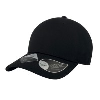 Бейсболка "UNI-CAP PIQUET", черный, 83% полиэстер, 15% вискоза, 2% эластан, плотность 190 г/м2, S_M