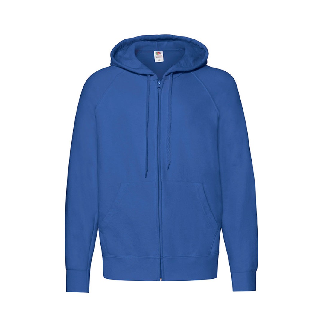 Толстовка без начеса "Lightweight Hooded Sweat",  ярко-синий, S, 80% х/б 20% полиэстер, 240 г/м2