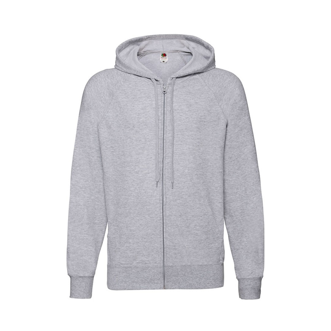 Толстовка без начеса "Lightweight Hooded Sweat",  серый, XL, 80% х/б 20% полиэстер, 240 г/м2