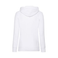 Толстовка без начеса "Ladies Lightweight Hooded Sweat", белый, XS, 80% х/б 20% полиэстер, 240 г/м2