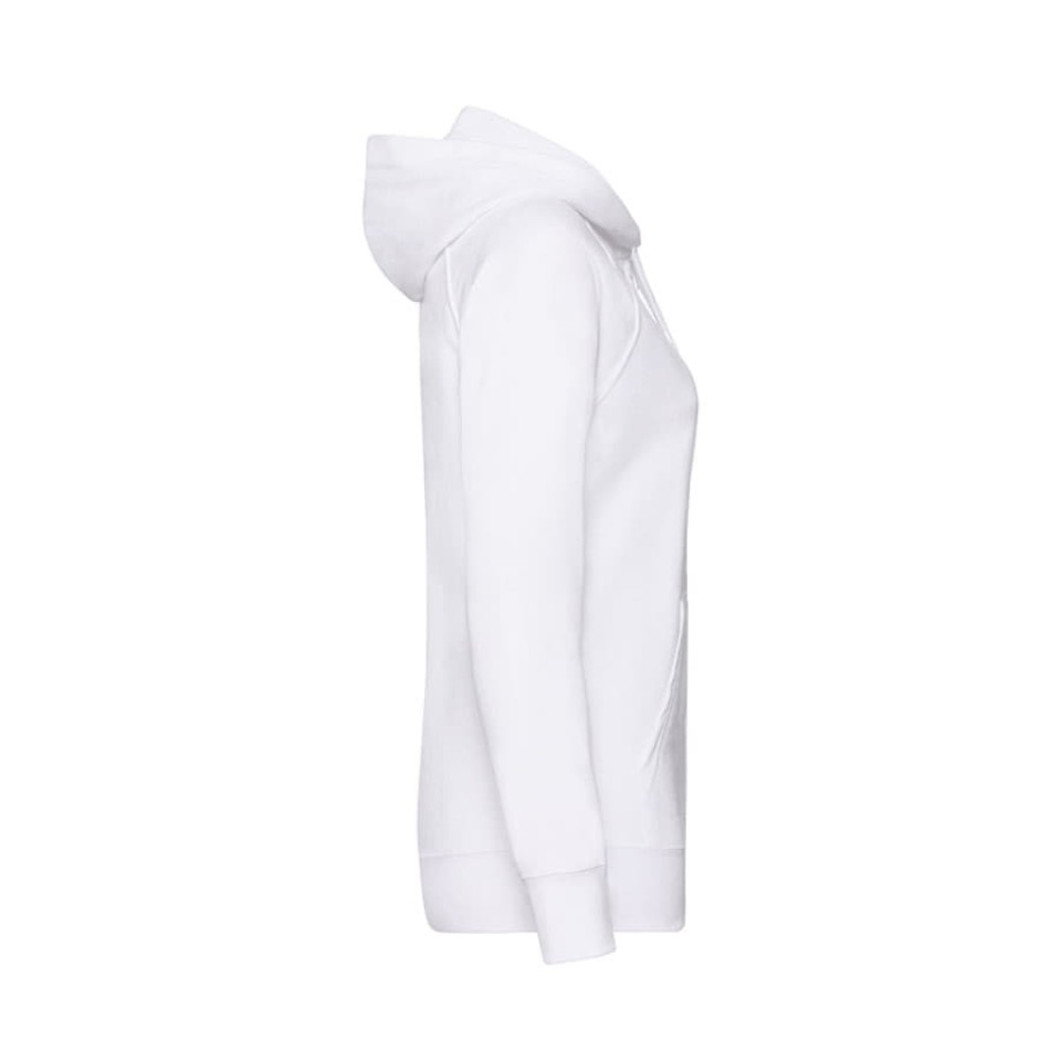 Толстовка без начеса "Ladies Lightweight Hooded Sweat", белый, XS, 80% х/б 20% полиэстер, 240 г/м2