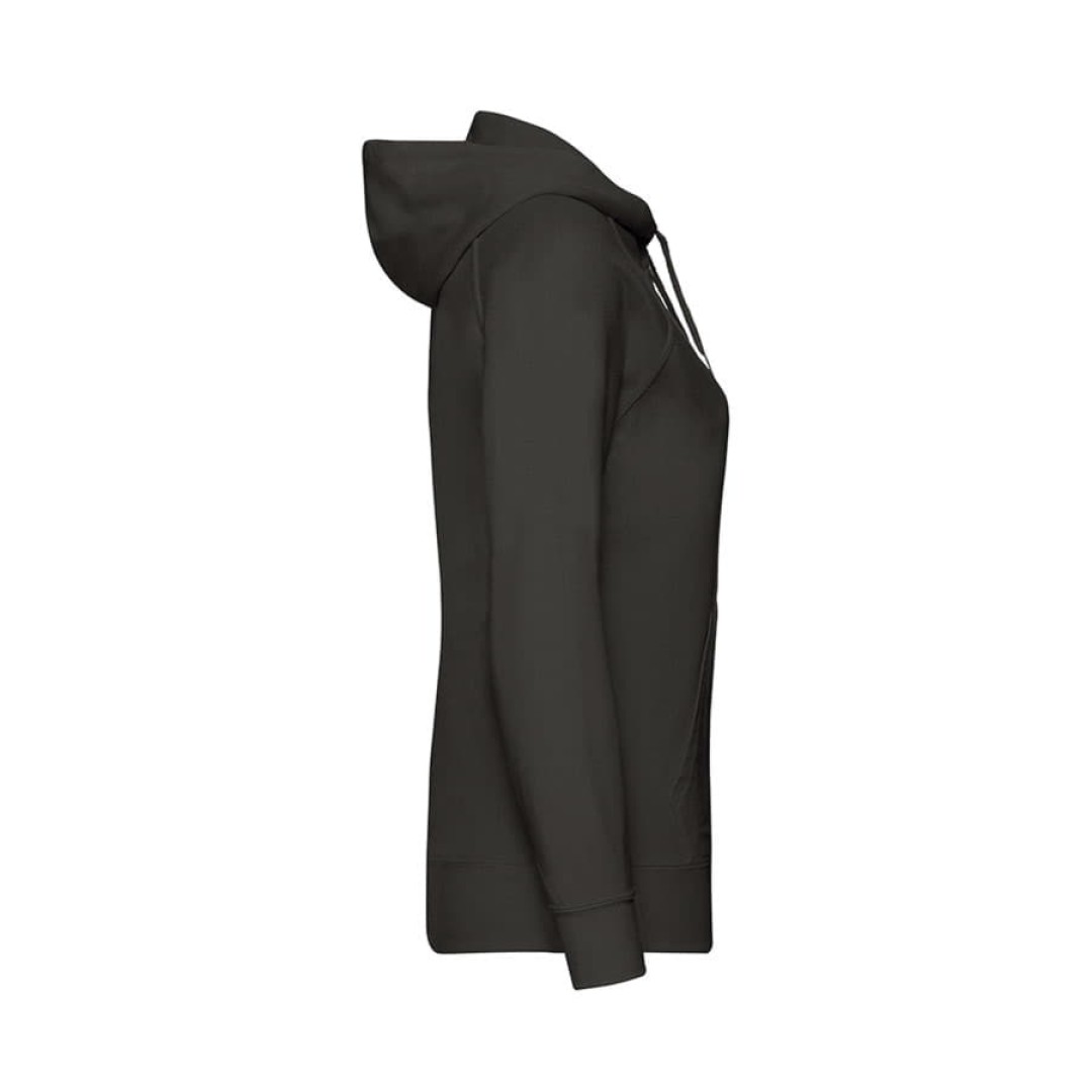 Толстовка без начеса "Ladies Lightweight Hooded Sweat", черный, XS, 80% х/б 20% полиэстер, 240 г/м2