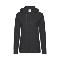 Толстовка без начеса "Ladies Lightweight Hooded Sweat", черный, M, 80% х/б 20% полиэстер, 240 г/м2