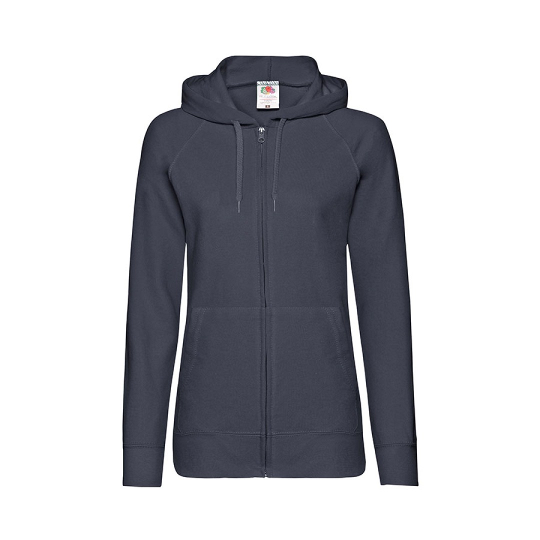 Толстовка без начеса "Ladies Lightweight Hooded Sweat", темно-синий, 2XL, 80% х/б 20% полиэстер, 240