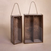 Ящик подарочный WINOTEKA с ручкой, дерево, акрил, 34,5 х 11,5 х 11 см