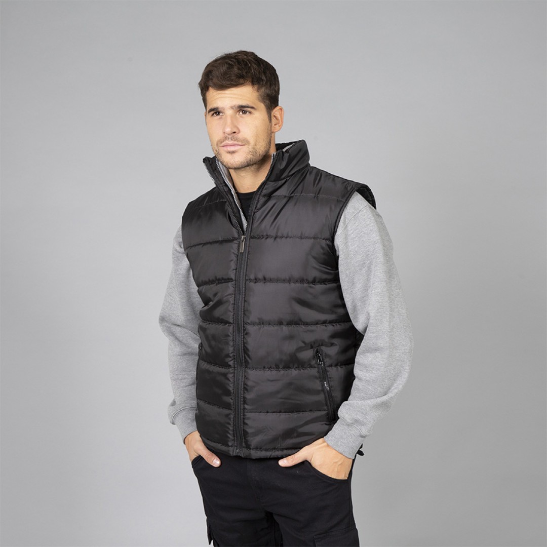 Жилет мужской "NEW SHANGHAI", черный, 2XL, 100% полиэстер, 180 г/м2