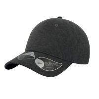 Бейсболка "UNI-CAP PIQUET", темно-серый, 83% полиэстер, 15% вискоза, 2% эластан, плотность 190 г/м2