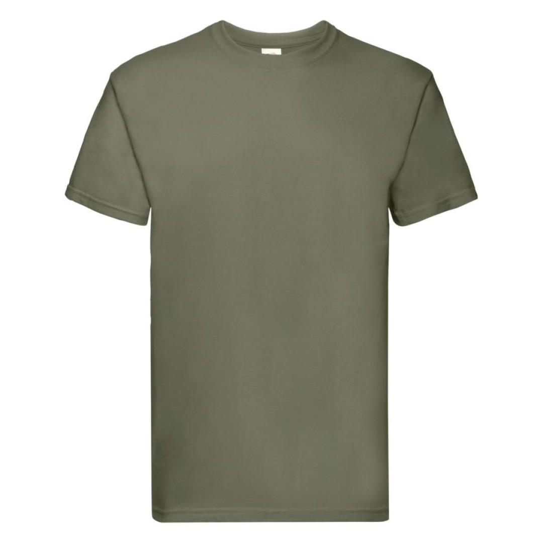 Футболка мужская "Super Premium T", оливковый_L, 100% х/б, 205 г/м2