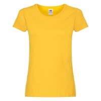 Футболка женская "Original T", желтый_XL, 100% х/б, 145 г/м2