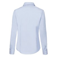 Рубашка "Lady-Fit Long Sleeve Oxford Shirt", светло-голубой_S, 70% х/б, 30% п/э, 135 г/м2