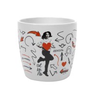 Кружка SUGAR , белый матовый, 300мл, тонкая керамика