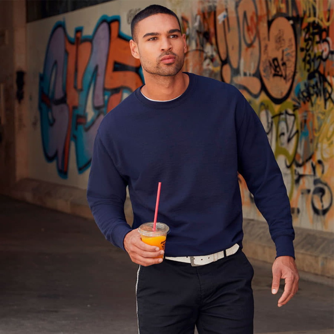 Толстовка мужская без начеса "Lightweight Set-in Sweat", красный, XL, 80% х/б 20% пол-тер, 240 г/м2