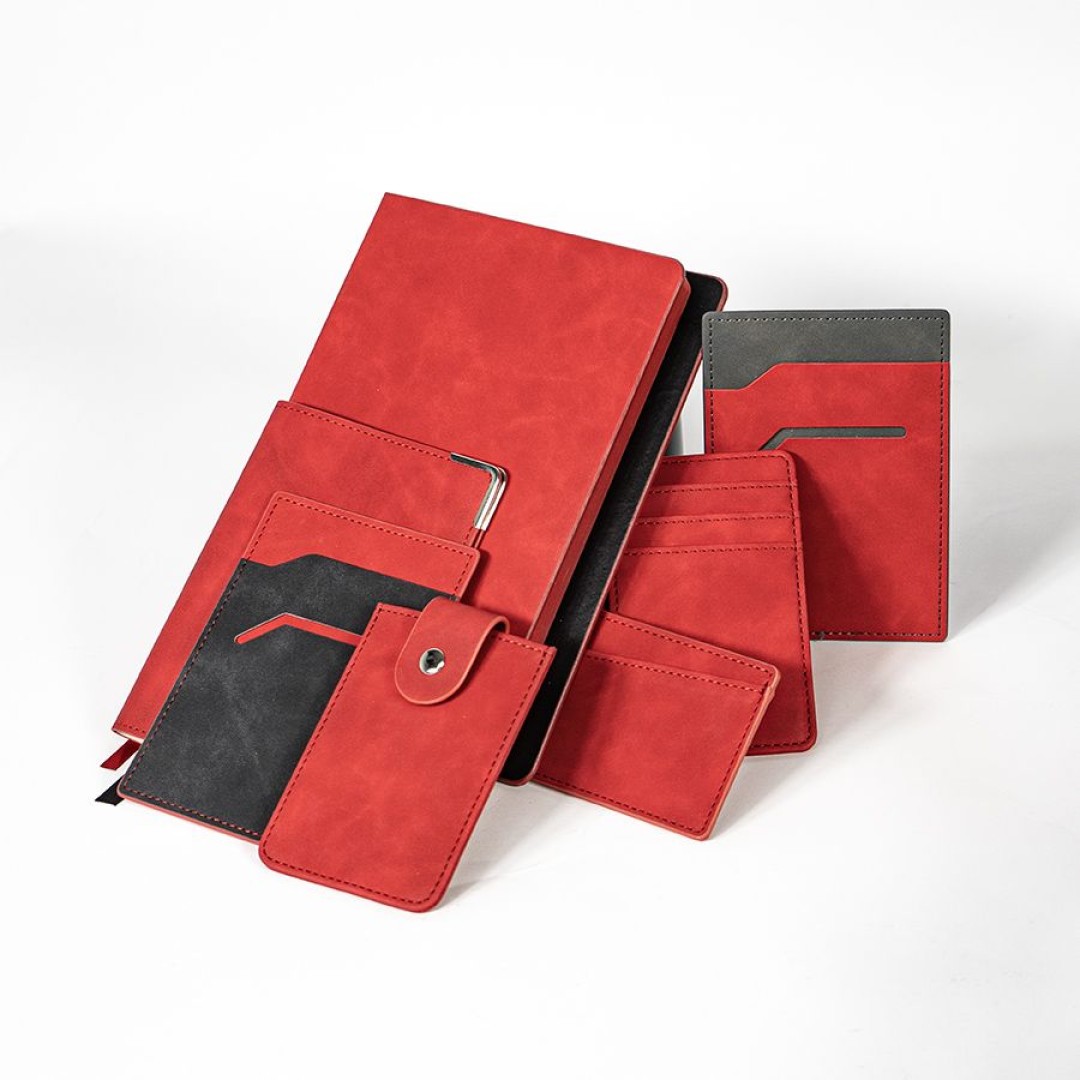 Чехол для карт Luma с 4 отделениями, красный, PU