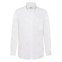 Рубашка "Long Sleeve Oxford Shirt", белый_2XL, 70% х/б, 30% п/э, 130 г/м2