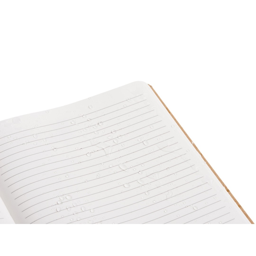 Блокнот из крафта и каменной бумаги А5 "Fleekstone", твердая обложка, крафтовый