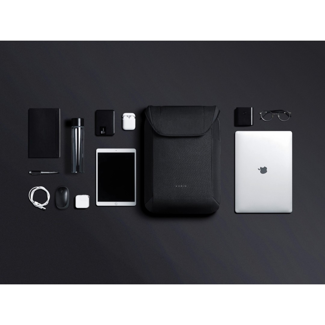 Водостойкий антикражный рюкзак Clickpack для ноутбука 15.6", черный