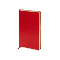 Ежедневник А5 недатированный «Chelsea», красный (золотистый кант и срез) (Р)