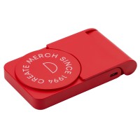 Внешний магнитный аккумулятор "MagnIQ", красный, 5000 mAh (тампопечать)