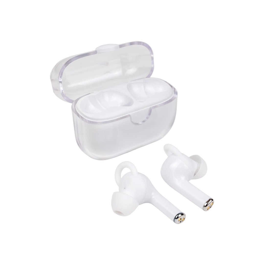 Наушники беспроводные TWS «Clarity» с шумоподавлением ENC, белый
